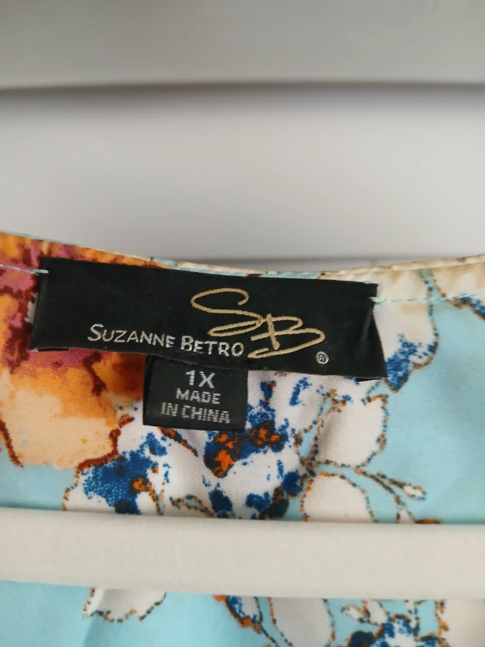 Suzanne Betro Light Blue Floral Midi Dress - Picture 3 of 5